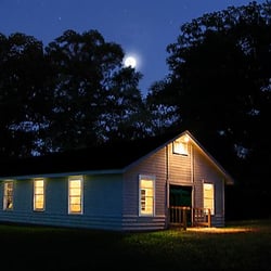 Deer Park Camp & Retreat Center - The Meeting House seats 55 people, is equipped with a large stone fire place and central air. Perfect for meetings,worship and recreation.