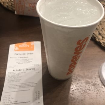 Popeyes Louisiana Kitchen - Clearly a Sprite even though the tag says TEA - Fast Food Near Me - Manteca, California Popeyes Louisiana Kitchen - Clearly a Sprite even though the tag says TEA - Fast Food Near Me - Manteca, California