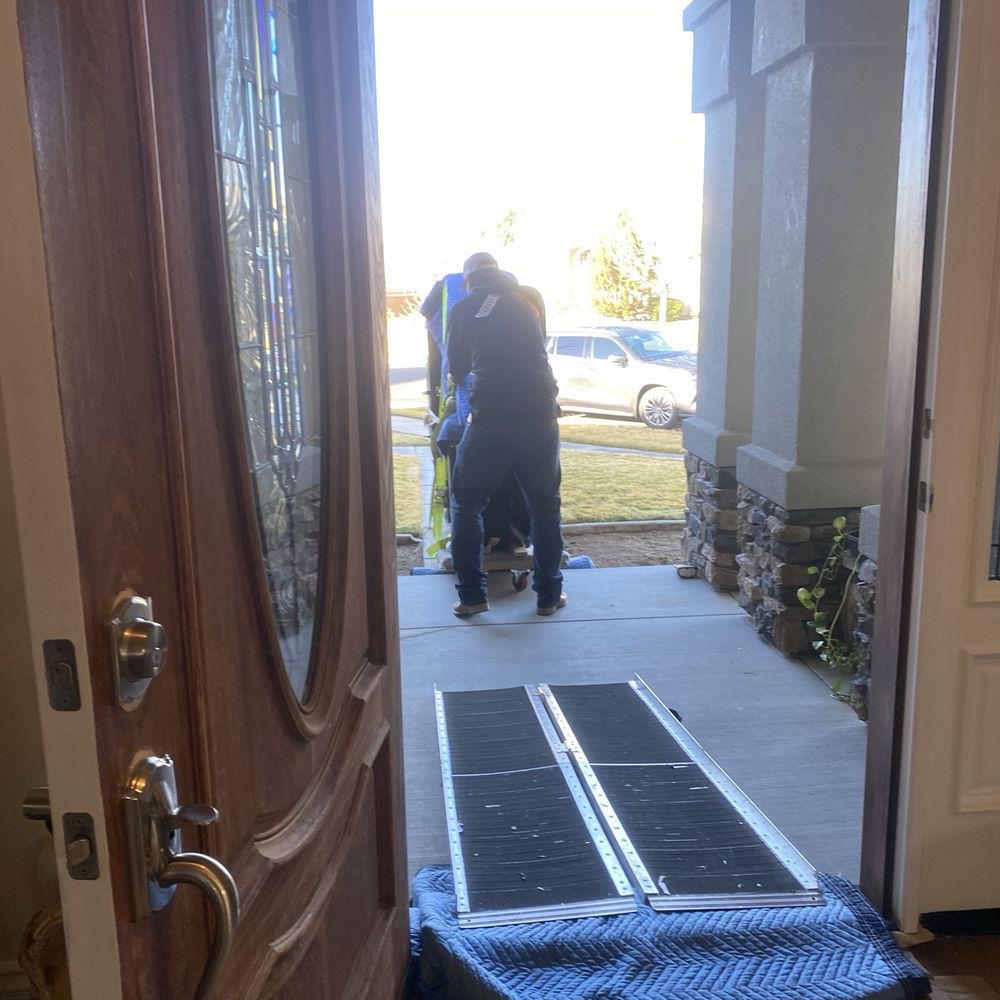 Full Service Moving - Carefully Moving in Our Beautiful Baby Grand Piano, Not an Easy Feat - Movers Near Me - Carson City, Nevada Full Service Moving - Carefully Moving in Our Beautiful Baby Grand Piano, Not an Easy Feat - Movers Near Me - Carson City, Nevada