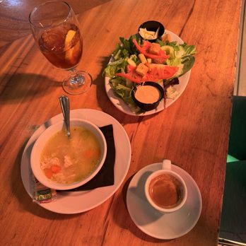 Taverna On The Bay - Chicken and rice soup, house salad! - Mediterranean Near Me - St Pete Beach, Florida