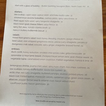 Passionfish - Menu - Seafood Near Me - Pacific Grove, California