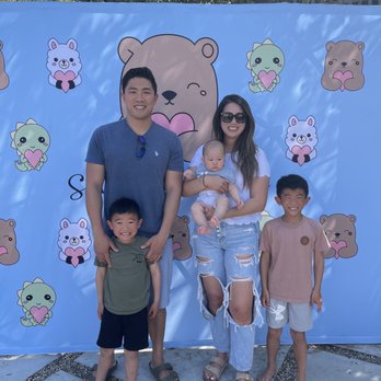 Stuffed Bear Party - She brings a Cute backdrop for photos! - Party & Event Planning Near Me