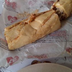 Penn Station East Coast Subs - Half a Philly from Penn Station. Real tasty sandwich. Fresh meat and gooey flavorful cheese. Great bread. Rate it a "B+."
