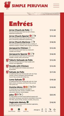 Menu photo 2 Simple Peruvian - Sunnyside New York, NY
