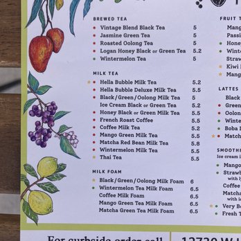 Hella Bubble - Menu - Bubble Tea Near Me - San Antonio, Texas