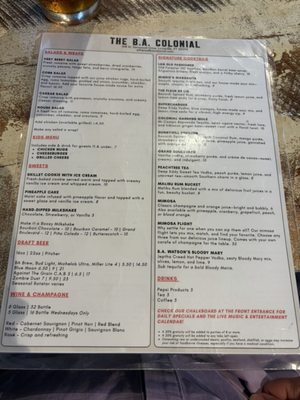 Menu photo 2 The B.A. Colonial Louisville, KY Menu photo 2 The B.A. Colonial Louisville, KY