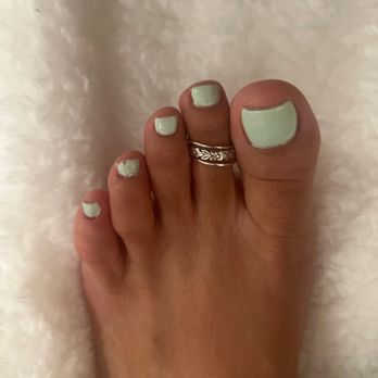 Rose Nails & Spa - paint everywhere and already chipped - Nail Salons Near Me
