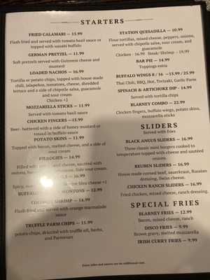 Menu photo 1 Blarney Station East Rutherford, NJ Menu photo 1 Blarney Station East Rutherford, NJ