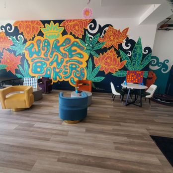 Wake N Bakery - Logan Square - Super cute seating area - Coffee & Tea Near Me - Chicago, Illinois
