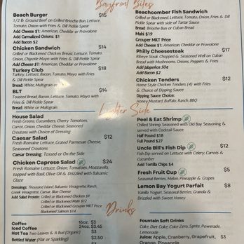 Beachcomber Trading Post Restaurant - Menu - Breakfast & Brunch Near Me - Englewood, Florida