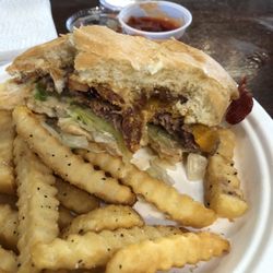 Food Fellas - Bacon cheese burger - no offense but this is absolutely horrible. Dry, under seasoned, and cold/stale tasting bun. Bacon was also super dry.