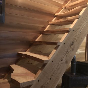 New Creation Renovations - Live edge Sequoia stairs - General Contractors Near Me - Concrete, Washington New Creation Renovations - Live edge Sequoia stairs - General Contractors Near Me - Concrete, Washington