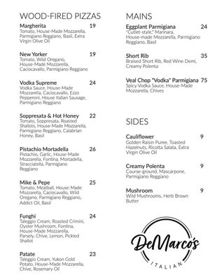 Menu photo 2 DeMarco's Italian Greenville, SC Menu photo 2 DeMarco's Italian Greenville, SC