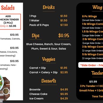 Wing Boyz - a menu for a restaurant - Chicken Wings Near Me - Chatham, Ontario Wing Boyz - a menu for a restaurant - Chicken Wings Near Me - Chatham, Ontario
