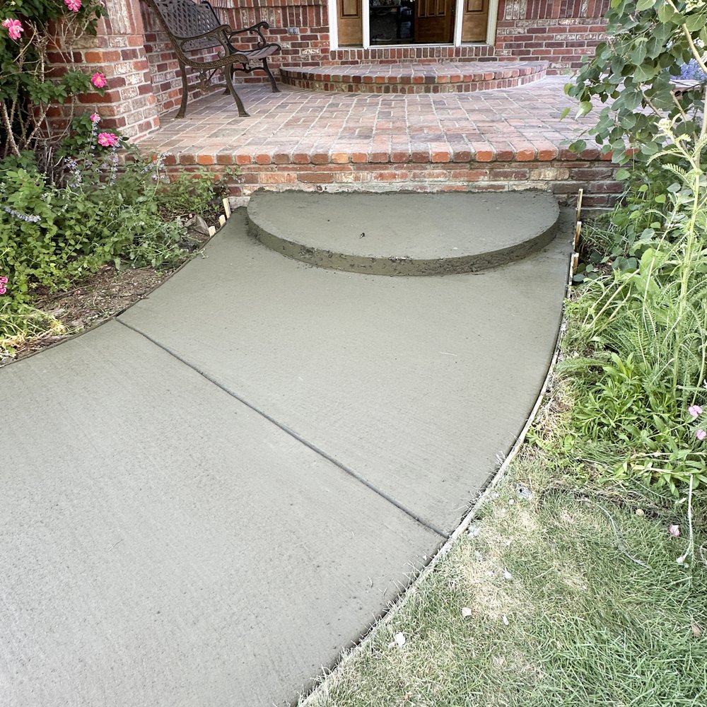 Masonry Restoration - All poured, now has to sit for the night and harden. - Stucco Services Near Me - Aurora, Colorado