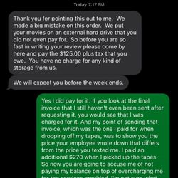 Fleetwood Photo / The Print Refinery - Frank's unprofessionalism and accusing me of unpaid funds after asking about the inconsistencies.