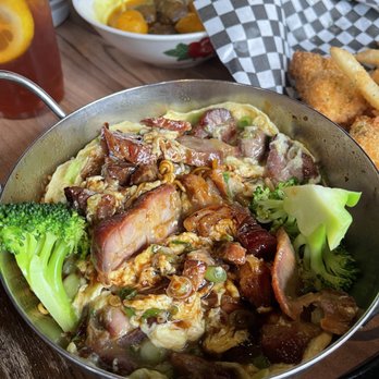 Good Catch Cafe - BBQ pork and scrambled egg on instant noodles - Hong Kong Style Cafe Near Me - Markham, Ontario Good Catch Cafe - BBQ pork and scrambled egg on instant noodles - Hong Kong Style Cafe Near Me - Markham, Ontario