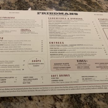 Friedman's - Menu - Breakfast & Brunch Near Me - New York, New York Friedman's - Menu - Breakfast & Brunch Near Me - New York, New York