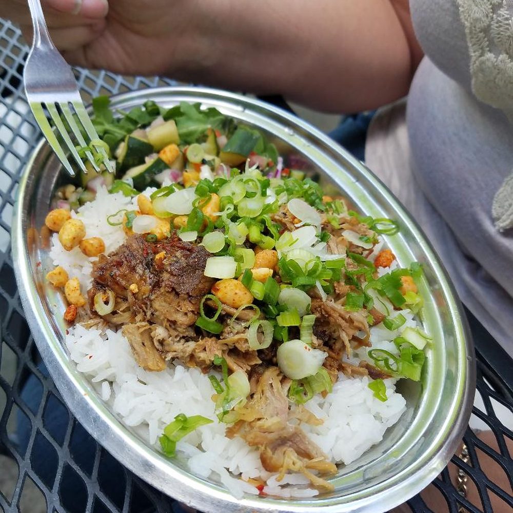 Spork - Rice bowl with shredded pork - Mexican Near Me - Bend, Oregon Spork - Rice bowl with shredded pork - Mexican Near Me - Bend, Oregon