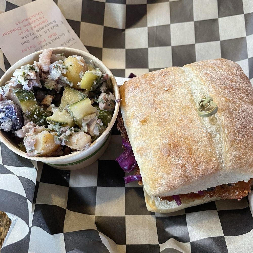 Bierstadt Lagerhaus - Pork schnitzwich - Breweries Near Me - Denver, Colorado