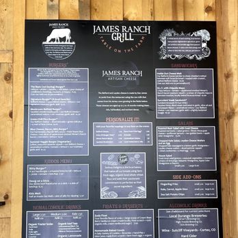 James Ranch Grill - The menu - New American Near Me - Durango, Colorado