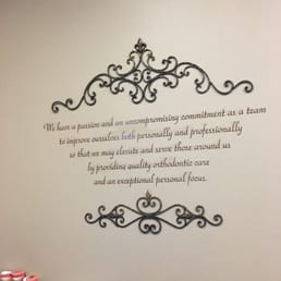 Saying on the wall in the consultation room.
