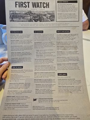 Menu photo 2 First Watch Waxahachie, TX