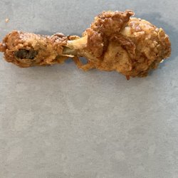KFC - This is how the chicken looked out the box. Looks like day old chicken. Too hard to bite.