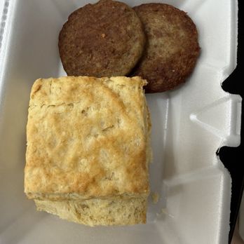The Baked Bird - Biscuit and sausage. - Breakfast & Brunch Near Me - San Antonio, Texas