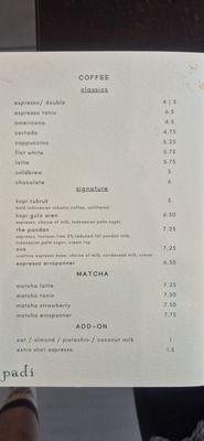 Menu photo 1 Padi Los Angeles, CA Menu photo 1 Padi Los Angeles, CA