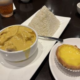 Malaysian Curry Chicken + Egg Tart