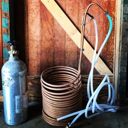 Peninsulas Brewing - Standard equipment for small scale brewing.