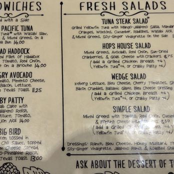 Hops Burger Bar - Menu - Burgers Near Me - Greensboro, North Carolina