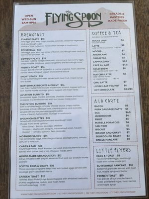 Menu photo 2 The Flying Spoon Cafe Santa Paula, CA Menu photo 2 The Flying Spoon Cafe Santa Paula, CA