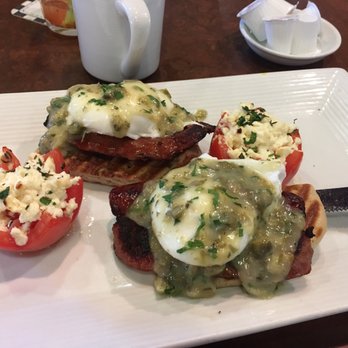 Chit Chat Diner - Brunch dish. Green sauce not wonderful - Diners Near Me - Hackensack, New Jersey