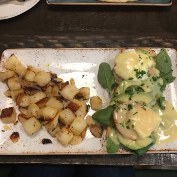 First Watch - Florentine eggs Benedict, the potatoes are fantastic. - Breakfast & Brunch Near Me - Fort Worth, Texas