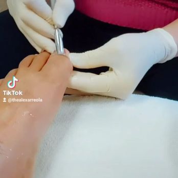 Purely Polish Nails - Getting my piggies done. - Nail Salons Near Me - Westminster, California