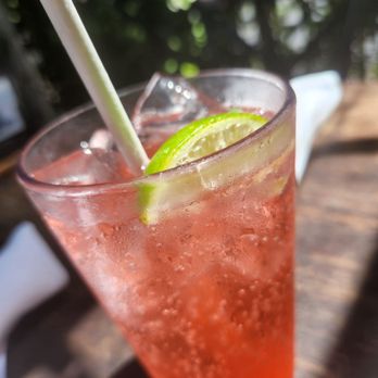Eureka! - Shirley Temple with Lime Wedge - American Near Me - Hawthorne, California Eureka! - Shirley Temple with Lime Wedge - American Near Me - Hawthorne, California