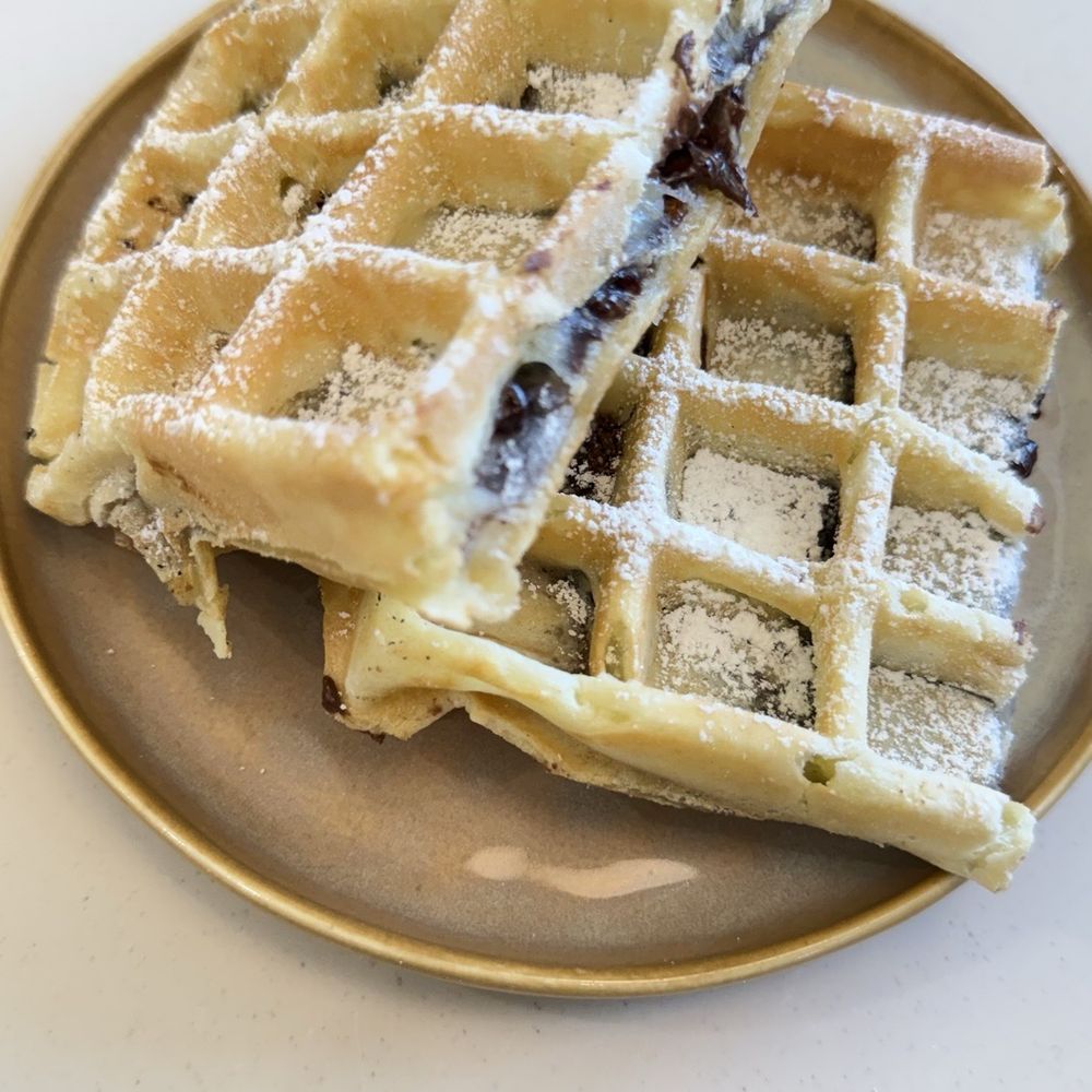 Heybings Desserts & Coffee - Red Bean Mochi Waffle $8.50 - Desserts Near Me - Irvine, California