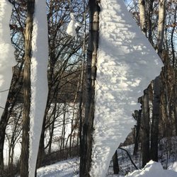 Theodore Wirth Golf Course - Unit snow happenstance sculpture.