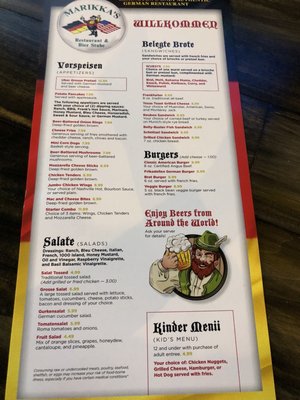 Menu photo 5 Marikka's Restaurant & Bier Stube Lexington, KY Menu photo 5 Marikka's Restaurant & Bier Stube Lexington, KY