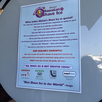 Ululani's - What makes Ululani special - Shaved Ice Near Me - Chula Vista, California