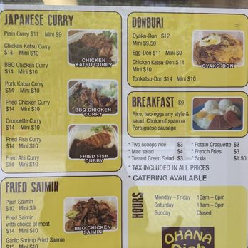 Ohana Dish - Menu (May 2026) - Japanese Near Me - Honolulu, Hawaii Ohana Dish - Menu (May 2026) - Japanese Near Me - Honolulu, Hawaii