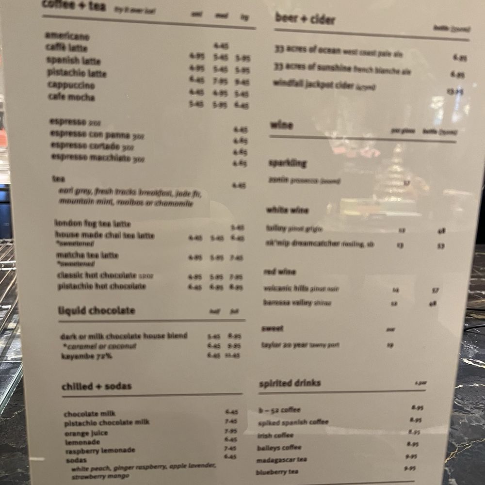 Drink menu November 2024 Drink menu November 2024
