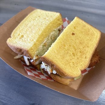 Mr Katsu - Bleu Cheese Buffalo Sandwich - Sandwiches Near Me - Fullerton, California Mr Katsu - Bleu Cheese Buffalo Sandwich - Sandwiches Near Me - Fullerton, California
