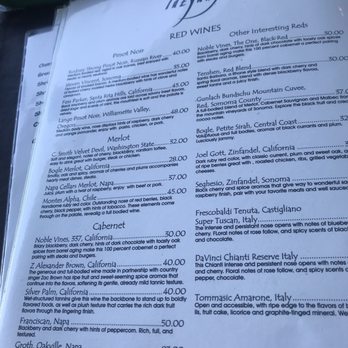 Lazy Days Restaurant - Menu wine - Seafood Near Me - Islamorada, Florida