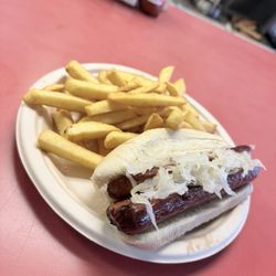 Lulu's Hot Dogs - NY Hot Sausage w/Sauerkraut