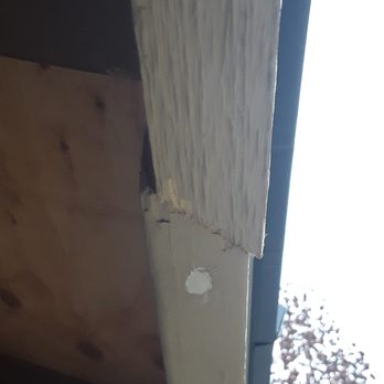 Three Tree Roofing - Looking up at a poorly lined up fascia board joint - Roofing Near Me - Kent, Washington