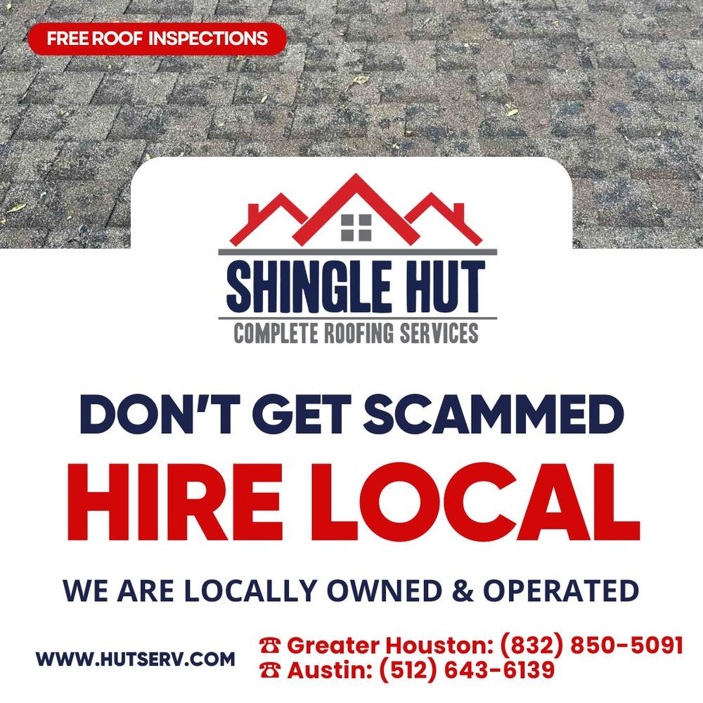 Slide of Shingle Hut Complete Roofing Services