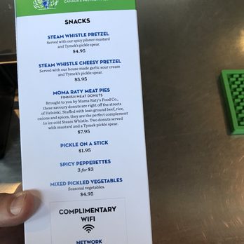 Steam Whistle Brewing - Menu. - Breweries Near Me - Toronto, Ontario Steam Whistle Brewing - Menu. - Breweries Near Me - Toronto, Ontario